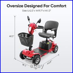 2023 4 Wheels Mobility Scooters Power Wheel Chair Electric Device Compact Home