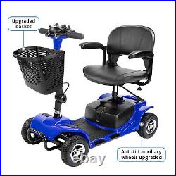 2024 4 Wheels Mobility Scooter Power Wheel chair Folding Electric Scooter Travel