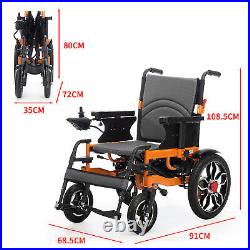 2024 Heavy Duty Folding Electric Wheelchair 24V 12AH 500W Mobility Aid MotorizUX