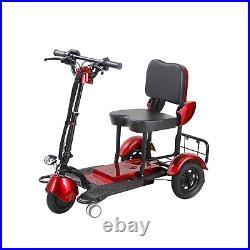 3 Wheel Mobility Scooter Electric Powered Mobile Folding Wheelchair Device Adult