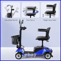 4 Wheel Folding Mobility Scooter Power Wheels Chairs Electric Long Range Seniors