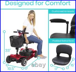 4 Wheel Mobility Scooter Electric Powered Wheelchair Device