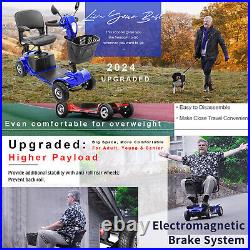 4 Wheels Mobility Scooter Power Wheel Chair Electric Device Compact For Elderly