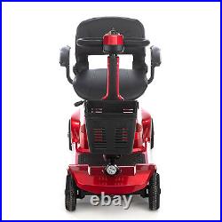 4 Wheels Mobility Scooter Power Wheelchair Folding Electric Scooters Travel 5lun
