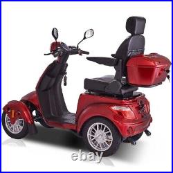 800W Heavy Duty Four Wheel Mobility Scooters for Seniors & Adult 500lbs Capacity