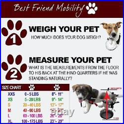 Best Friend Mobility Extra Extra Small Dog Wheelchair Fits 0-5 LBS
