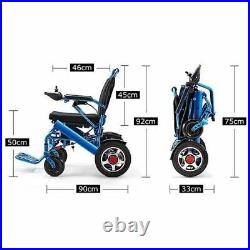 Electric Lightweight Wheelchair Power Mobility Aid Motorized Folding Wheel Chair