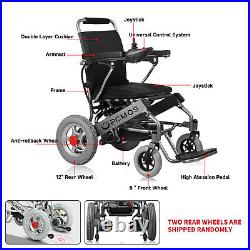 Electric Power Wheelchair Mobility Aid Folding Wheel Chair Lightweight Motorized