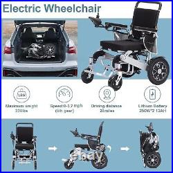 Electric Power Wheelchair Mobility Aid Motorized Wheel chair Folding Lightweight