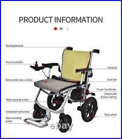 Electric Wheelchair Folding Lightweight Power Wheel Chair Motorized Mobility AcS