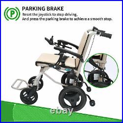 Electric Wheelchair Lightweight Folding Motorized Power Mobility Aid Wheel Chair