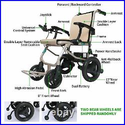 Electric Wheelchair Lightweight Folding Motorized Power Mobility Aid Wheel Chair