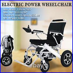 Electric Wheelchair Lightweight Power Wheel Chair Mobility Aid Motorized Foldigq