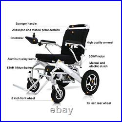 Electric Wheelchair Power Wheel chair Motorized Folding Lightweight Mobility Aid