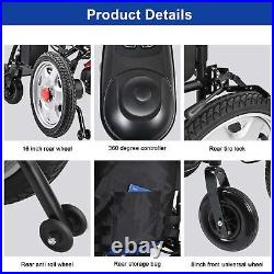 Foldable Electric Wheelchair Mobility Scooter Aid Dual Motors Motorized DIYAREA