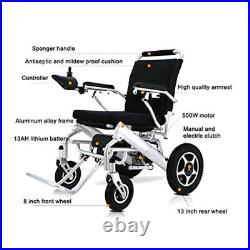 Folding Electric Wheelchair Lightweight Power Wheel chair Mobility Aid Motorizwb