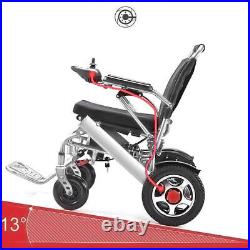 Folding Electric Wheelchair Lightweight Power Wheel chair Mobility Aid Motorizwb