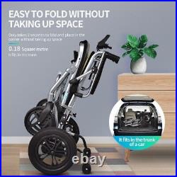 Folding Electric Wheelchair Power Wheel chair Mobility Aid Motorized LightweigvO