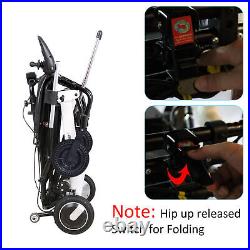 Folding Wheel chair Lightweight Electric Power Wheelchair Elderly Mobility Aid