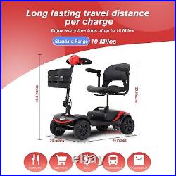 Metro Easy Fold 4-wheel Mobility Scooter electric Wheel chair Lightweight Red