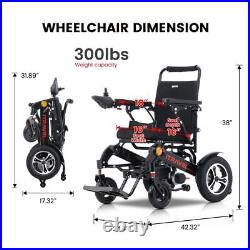 Outdoor Portable Electric Power Wheelchair Folding Mobility Scooter WheelChair