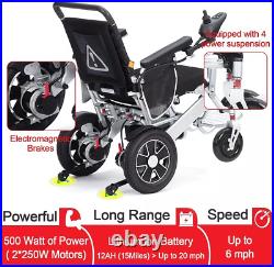 Power Electric Wheelchair Mobility Aid Motorized Wheel chair Folding Lightweight