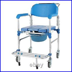Toilet Commode Chair Shower Seat Bathroom Potty Stool Assist Mobility Portable